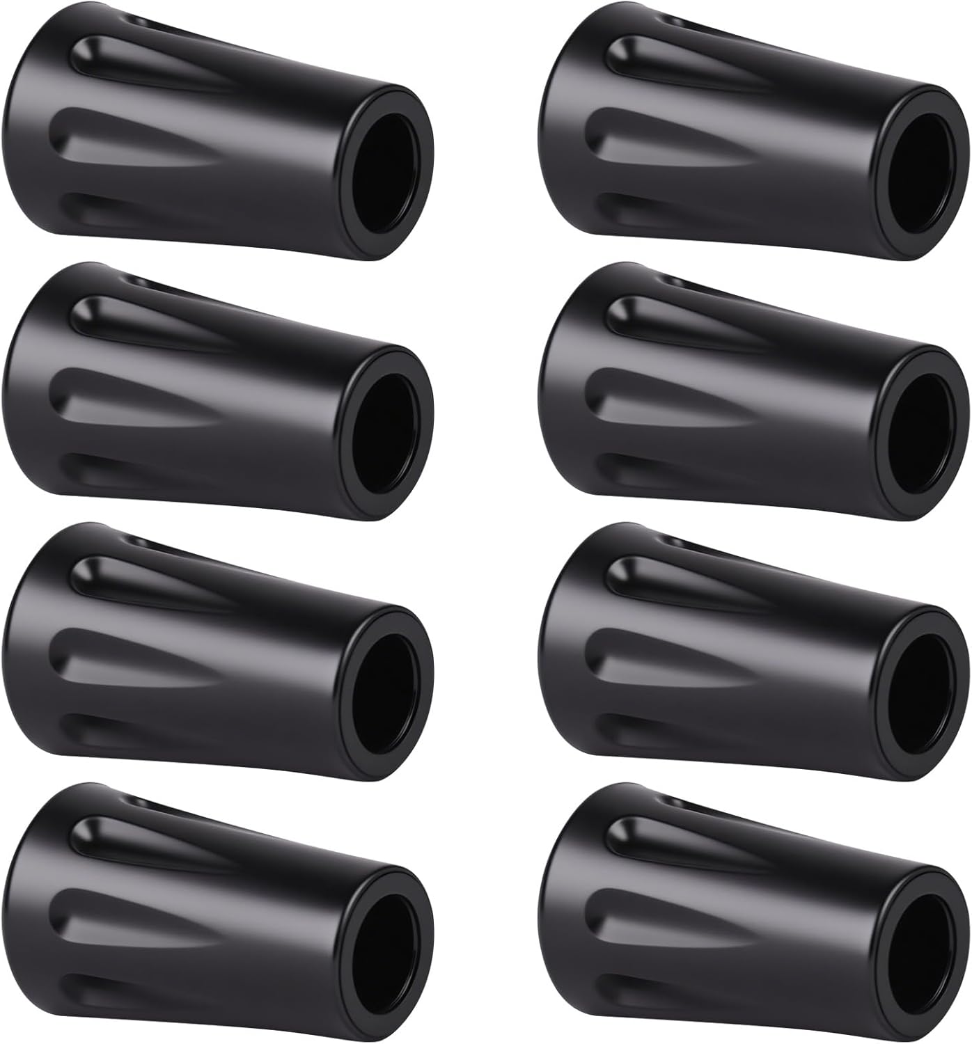 8Pcs Walking Stick Tips, Trekking Pole Tip, Walking Cane Tips Replacement Rubber Tips, Hiking Stick Accessory, Fits Most Standard Hiking Pole (11mm Hole Diameter).