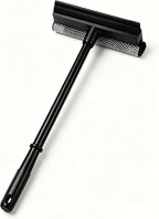 2 in1 Window Squeegee for Car, Window Cleaning Tool with 16inch Long Handle,Sponge Car Window Squeegee for Gas Station, Glass,Shower,Outdoor High Window Cleaning