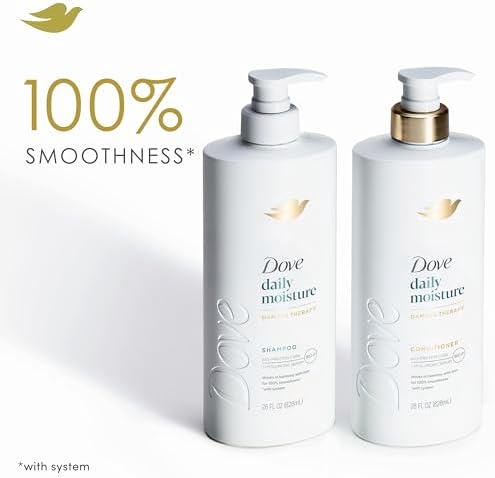 Dove Conditioner Daily Moisture for Dry Hair with Bio-Protein Care Technology and Hyaluronic Serum 28 Fl Oz