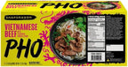Vietnamese Pho Beef Noodle Soup Snapdragon 9 Bowls Pack, Ready in 3 Minutes, Gluten-Free, with Chili Oil