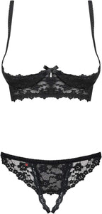Obsessive Lingerie Letica Quarter Cup Shelf Bra Set