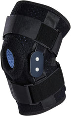 1Pcs Hinged Knee Support Brace Adjustable Compression Knee Pad Protector Open Patella Knee Wrap Stabilizer for Joint Pain Relief