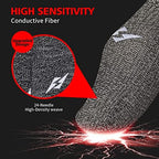 6 Pack Gaming Finger Sleeves Thumb Sleeve for Mobile Game Controller for PUBG Anti-Sweat Breathable Seamless (Charcoal Gray Blue)