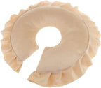 U Shaped Neck Cushion Spa Salon Massage Table Cradle Face Pillow Neck Head Cushion Travel Flight Neck Pad - Light Brown