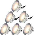 Sits High Temperature Sauna Explosion-Proof Lamps 6Pack LED Decking Lights IP67 Waterproof Plinth Lights Decorative Recessed Deck Light for Sauna Steam Room