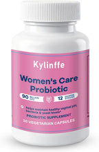 Womens Probiotic 90 Billion CFU 12 Strains Formulated for Women, PH Balance, Vaginal, Urinary & Feminine Health, Boost Immune, Digestive & Gut Support, Gluten & Soy Free, 30 Vegetarian Capsules