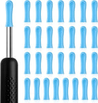 Ear Wax Removal Replacement Tips for Ear Camera 30Pcs Ear Spoon Tips for Wet/Dry Ear Ear Cleaner Tips Wax Cleaning Ear Spoons Tips Silicone Soft Cleaning Reuse Cap for Ear Wax Removal Endoscope