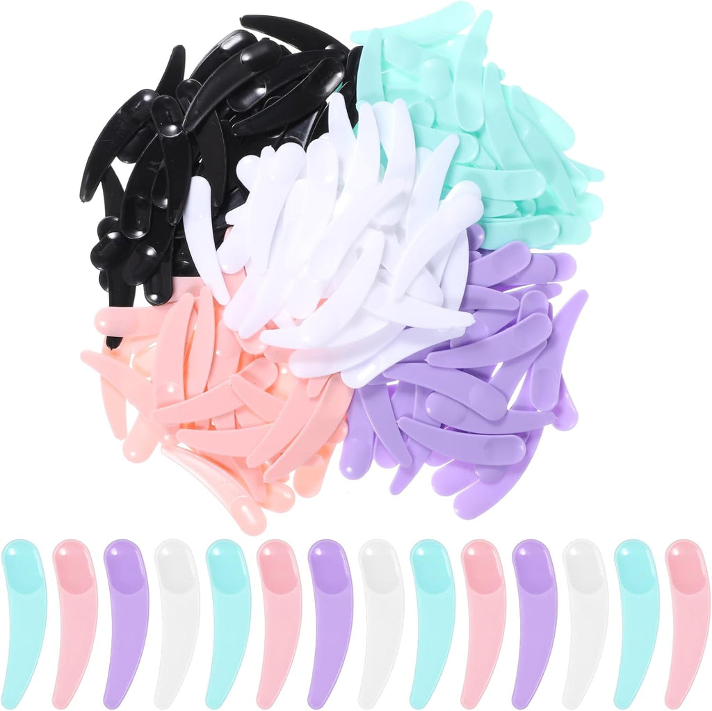 200PCS Makeup Spatula Cosmetic Spatula Mini, Plastic Mini Skin Care Disposable Spatulas for Cosmetic Mixing and Skincare Creams, Multi Colored