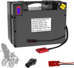 24V 12AH Electric Wheelchair Lithium Battery, Replacement Lead-Acid Batteries with Built-in 30A BMS, Anderson Connector - for 500-1000W Children's Toy Cars/Wheelchairs
