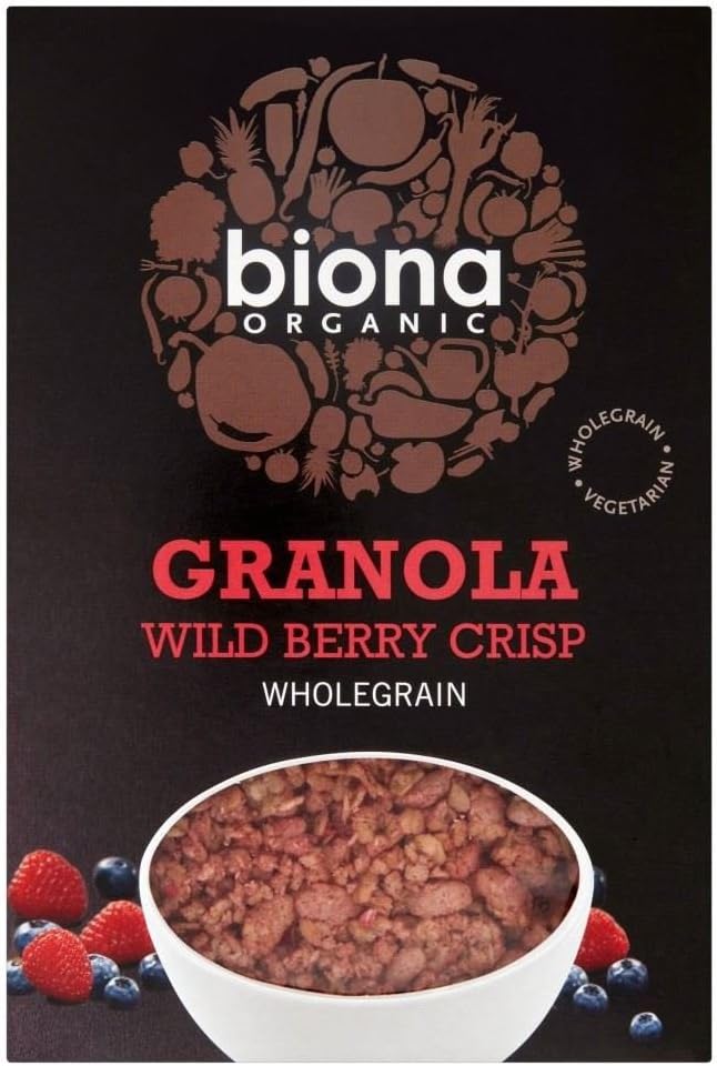 Biona Organic Wild Berry Crispy Granola (375g) - Pack of 6