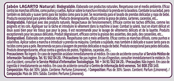 LAGARTO PLLA SOAP GREEN 250 GRS, Black, Standard