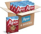 Alpen Muesli Original Cereal, Heart Healthy Cereal with Wheat Flakes, Rolled Oats, Nuts and Raisins, Non-GMO Project Verified, 14 OZ Box (Pack of 6)