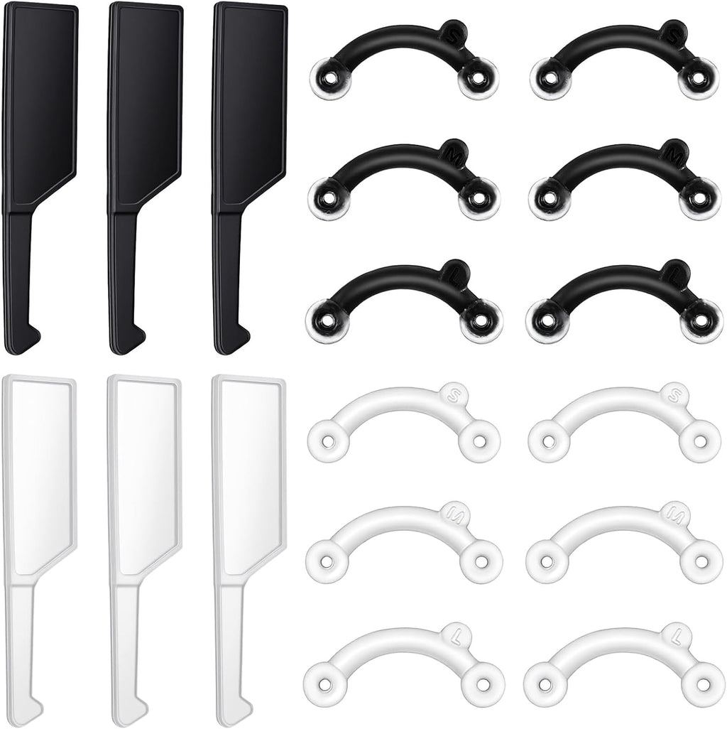 6Pairs Nose Lifter, Nose Shaper, Noses Up Lifting Shaping Clip, Noses Job Insert for Rhinoplasty Shaping, No Pain Invisible Shaper Tool Straightening Beauty Kit Women Men (Black + Transparent)