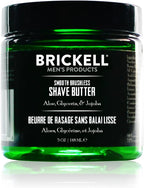 Brickell Men's Smooth Brushless Shave Butter for Men, Natural and Organic Smooth Shaving Butter to Fight Nicks, Cuts and Razor Burn, 5 Ounce, Scented
