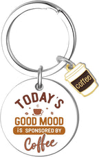 Klpoyu Coffee Lover Gifts for Women Men Coffee Keychain Accessories Coffees Gifts for Lovers Women Barista Gift Ideas Christmas Unique and Unusual Gift