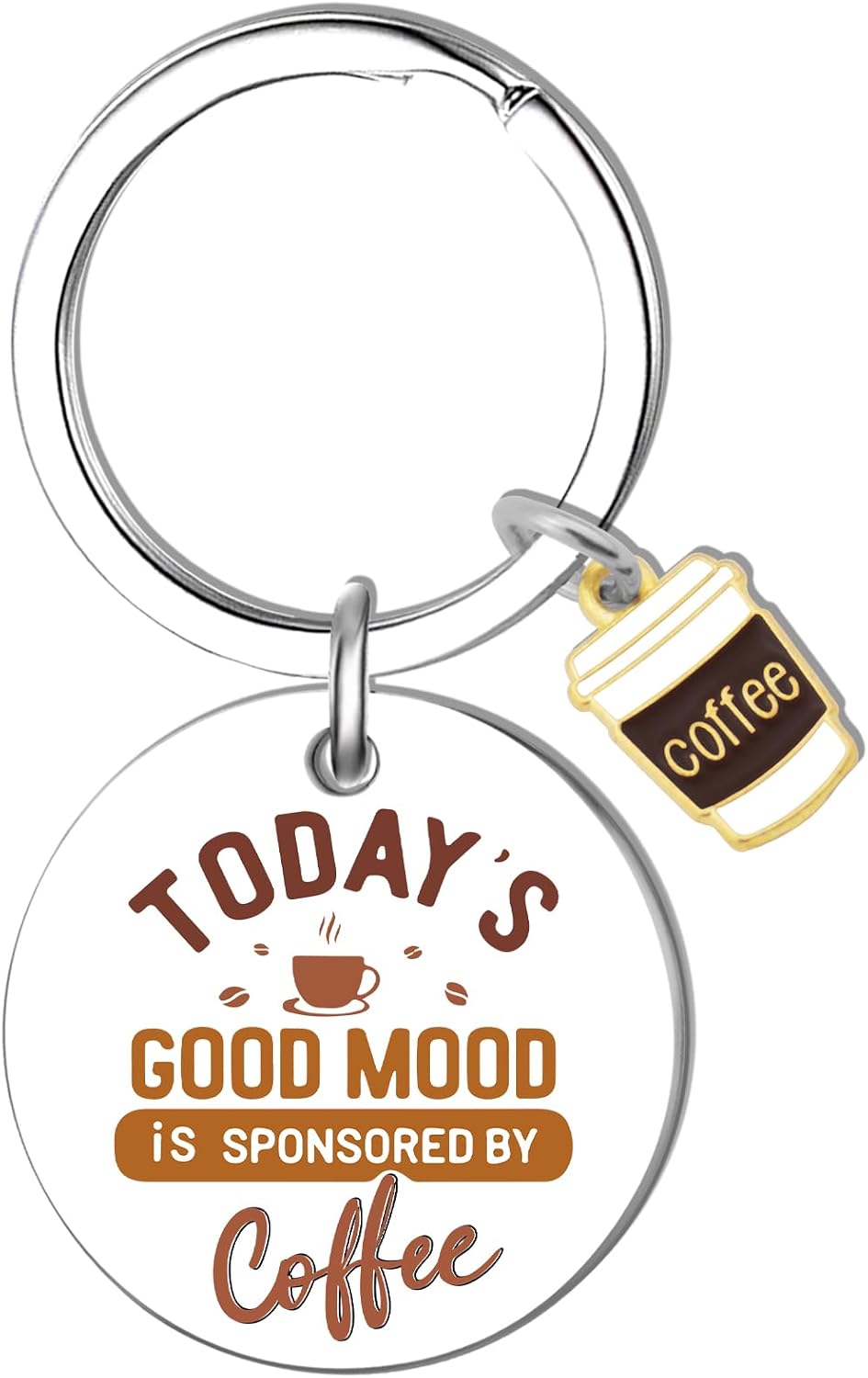 Klpoyu Coffee Lover Gifts for Women Men Coffee Keychain Accessories Coffees Gifts for Lovers Women Barista Gift Ideas Christmas Unique and Unusual Gift