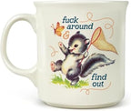 Genuine Fred FIND OUT, Say Anything Mug, 16-Ounce Ceramic Mug, Microwave and Dishwasher Safe, Double-Sided Artwork