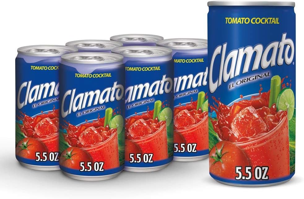 PACK OF 12 - Clamato Tomato Cocktail, Original, 5.5 Fl Oz, 6 Count