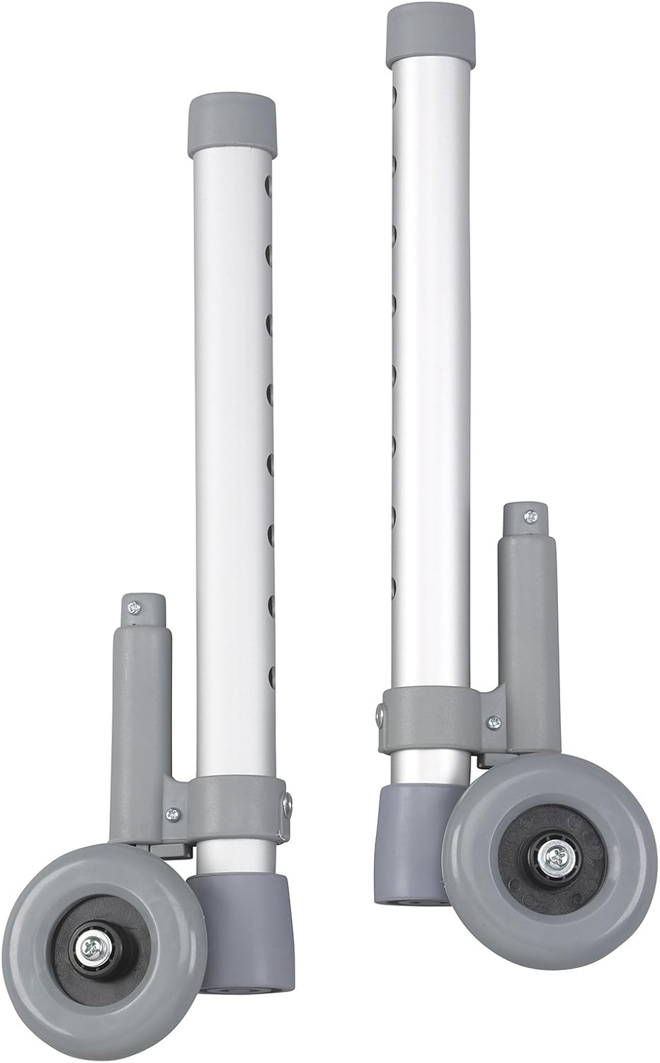 Drive Medical 10106 Rear Glide Walker Brakes with Wheel, Gray