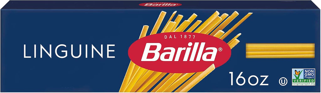 Barilla Linguine Pasta, 16 oz. Box - Non-GMO Pasta Made with Durum Wheat Semolina - Kosher Certified Pasta