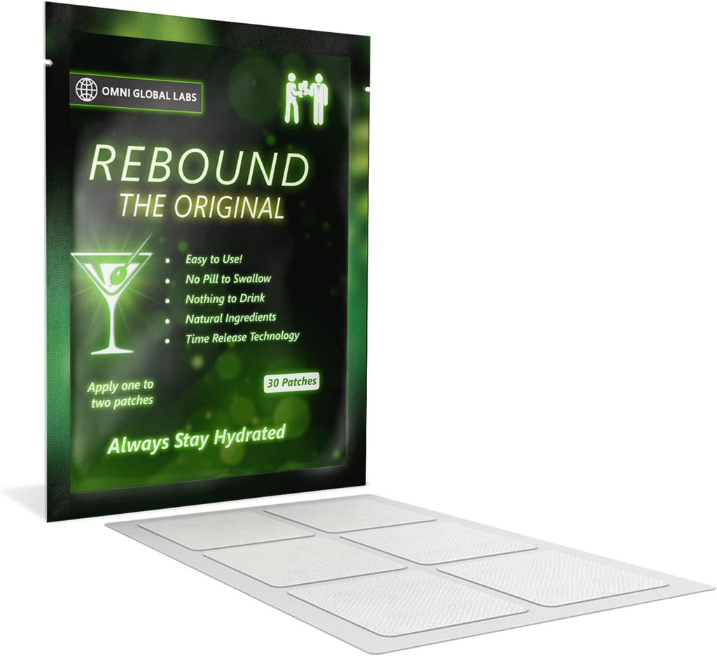 REBOUND Classic Patch - Extended Steady Release - 30 Patches - Natural Blend for a Balanced Nightlife