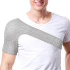 Shoulder Brace: Rotator Cuff Support Brace Wrap for Men and Women - Shoulder Compression Sleeve for Preventing Strains and Dislocation, M