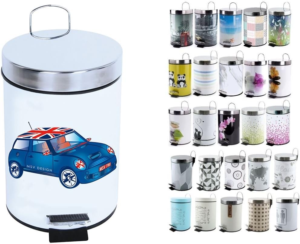 MSV 3L Blue XS Mini BIN, Stainless Steel, Multi-Colour, 3 litres
