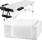 31" X 70" Massage Table Sheets Waterproof and Oil Proof Disposable Bed Sheets Non Woven Fabric SPA Bed Cover for Massage Beauty Tattoos (50pc White)