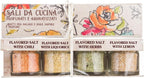 ARTIGIANI DEI SAPORI - Infused Sicilian Salts "Sali Aromatizzati", Flavored Salt with Liquorice, Herbs, Lemon, Chili, Italian Gifts - Pack of 4