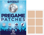 Happy Hour Hangover Patches Party Aid Hydration Drinking Relief Alcohol Recovery Patch Long-Lasting Natural Formula Better Mornings After Night Out Wake Up Refreshed Pregame 72 Pack