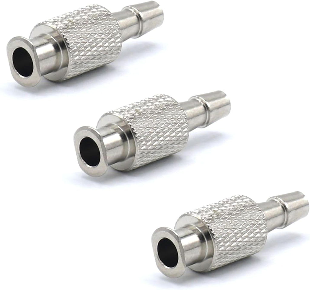 3PCS Metal NIBP Cuff Connector, BP04 Blood Pressure Monitor Cuff Connector, Air Hose Adapter
