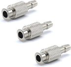 3PCS Metal NIBP Cuff Connector, BP04 Blood Pressure Monitor Cuff Connector, Air Hose Adapter