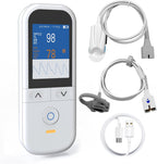 Handheld Pulse Oximeter for Baby and Adults, Fast SpO2 Reading Oximeters Accurate Infants Oxygen Saturation Monitor with Alarm Toddler Adjustable Rechargeable Continuous Monitoring Overnight for Family