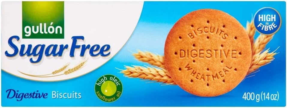 Gullon Sugar Free Digestive Cookie 400g (Pack of 4)