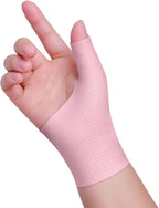 Carpal Tunnel Wrist Brace Support Mommy Thumb Stabilizer Wrist Compression Sleeve for Arthritis,CMC & Hand Pain Relief,De Quervain,Trigger Finger - Fingerless Gloves Men & Women - Left & Right
