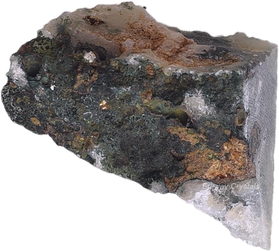 Erliway 1.25-2" Moss Agate Raw Crystals, Natural Rough Moss Agate Stone, Healing Raw Stones for Fountain Rock, Home Decor Meditation Energy Balancing Wire Wrapping Wicca & Reiki
