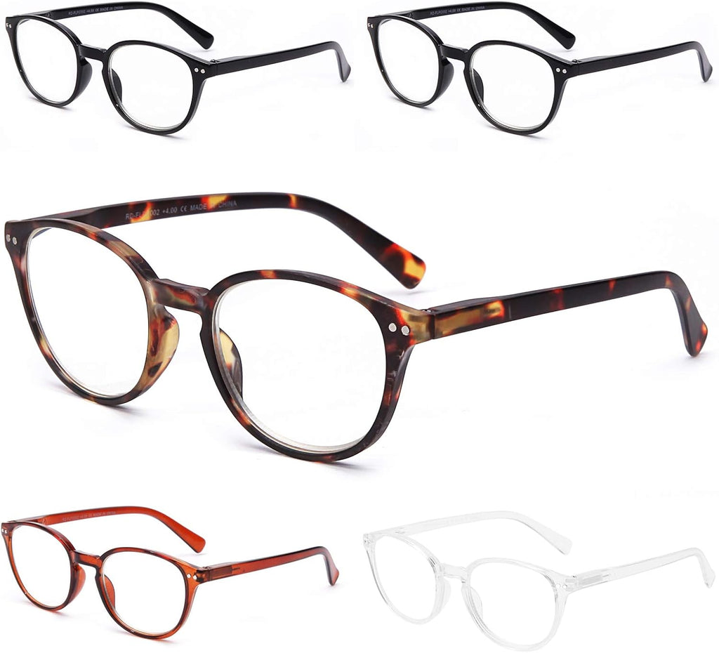 SKYWAY Blue Light Blocking Reading Glasses/Computer Glasses, with Anti Glare Filter, Spring Hinge Readers for Women Men