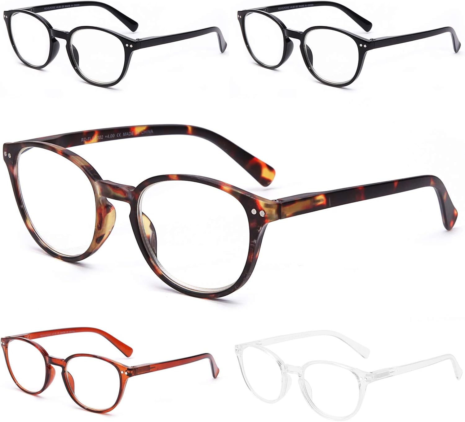 SKYWAY Blue Light Blocking Reading Glasses/Computer Glasses, with Anti Glare Filter, Spring Hinge Readers for Women Men