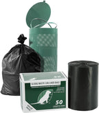 Zero Waste USA - Commercial Grade Dog Waste Station Can Liners -1 Roll of 50 bags - Standard Size 26" W x 33" L (10-13 gallons) - Heavy Duty, Thicker than competitors' bags (1.1 mil)