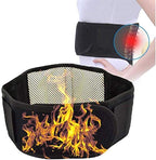 Lumbar Brace Adjustable Tourmaline Self-Heating Belt Magnetic Therapy Back and Hip Belt Lumbar Belt Brace Massage Band Health Care Unisex Men Women (Color : Black, Size : L)