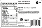 Yupik Organic Black Beluga Lentils, 2.2 lb (35.3 oz), Non-GMO, Vegan, Gluten-Free, Kosher, Raw, Sugar-Free - Rich in Protein, Fiber & Iron, Perfect for Soups & Salads
