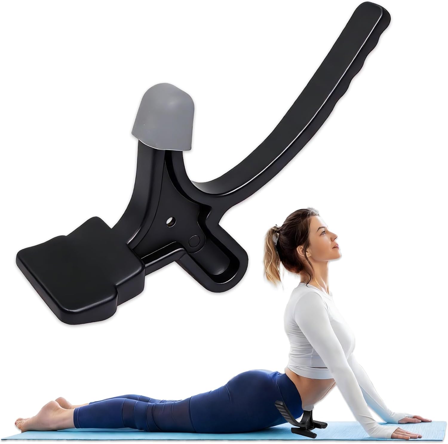 Psoas Release Tool-Hip Hook Psoas Muscle Release Tool Fully Adjustable for Iliacus, Deep Tissue Massage Hip Hook, Portable Psoas & Iliacus Relief Tool and Trigger Point Massage Tool (Black)