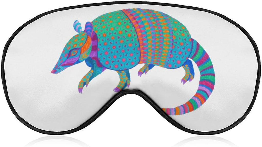 Colorful Animals Sleep Mask Comfort Travel Eye Masks with Adjustable Elastic Strap Soft Funny Block Light Sleep Eye Cover for Side Sleeper for Nap Men Women Gift