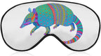 Colorful Animals Sleep Mask Comfort Travel Eye Masks with Adjustable Elastic Strap Soft Funny Block Light Sleep Eye Cover for Side Sleeper for Nap Men Women Gift