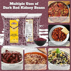 Rani Red Kidney Beans, Dark 128oz (8lbs) 3.63kg Bulk ~ All Natural | Vegan | Gluten Friendly | NON-GMO | Kosher | Raj Mah