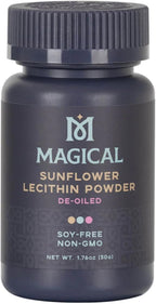 MAGICAL BUTTER Sunflower Lecithin Powder 2-Pack – Soy-Free, Non-GMO, Vegan & Kosher Emulsifier for Baking, Butter & Oil Stabilizer | 1.76 oz Each