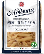 La Molisana Pasta, Penne Ziti Rigate, 1 Pound (Pack of 12)