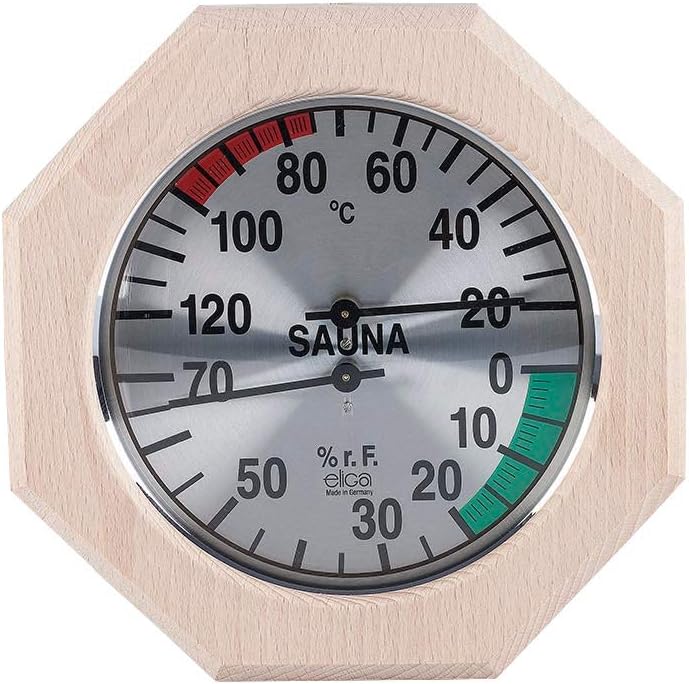 Climate Knife Silver 135 mm in Octagonal Wooden Frame 170 mm