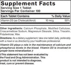 Nature's Blend Vitamin D 400 IU 100 Tablets