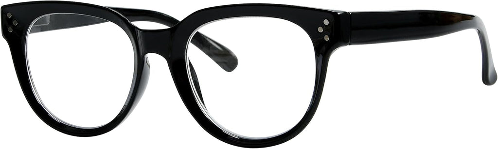 Eyekepper Oversize Reading Glasses Women Stylish Readers - Black +1.50